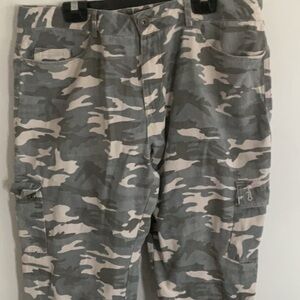 Long Elegant Legs Gray Cargo Pants Urban Style